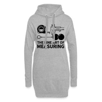 The Fine Art of Measuring Boule Petanque - Hoodie-Kleid - Grau meliert - Vorne