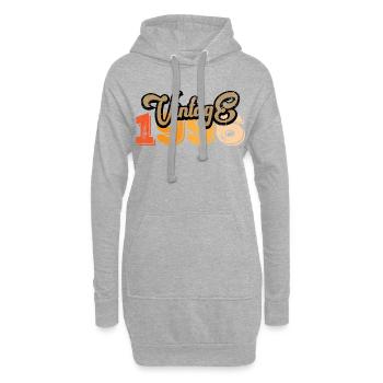 Vintage 1996 - Hoodie-Kleid - Grau meliert - Vorne