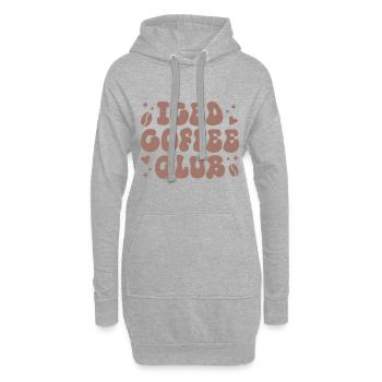 Eiskaffee-Club-Latte-Ästhetik - Hoodie-Kleid - Grau meliert - Vorne
