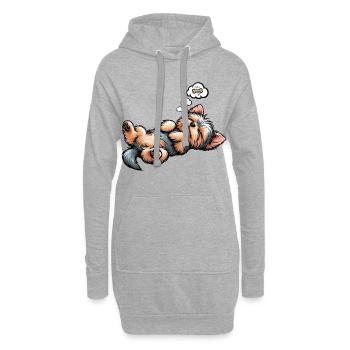 Yorkshire Terrier Yorkie Yorkiebesitzer Yorkies - Hoodie-Kleid - Grau meliert - Vorne