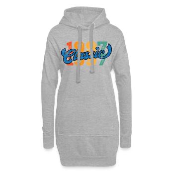 Millésime 1997 - Sweat-shirt à capuche long Femme - gris chiné - Devant