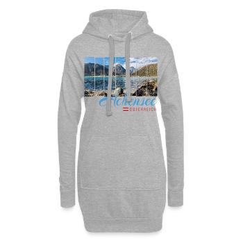 Achensee Tirol Retro Österreich Vintage Souvenir - Hoodie-Kleid - Grau meliert - Vorne