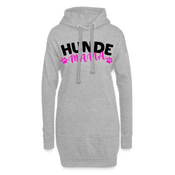 Hunde Mama - Hoodie-Kleid - Grau meliert - Vorne