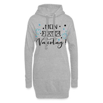 Mein erster Vatertag - Hoodie-Kleid - Grau meliert - Vorne