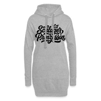 Schlagerprinzessin - Hoodie-Kleid - Grau meliert - Vorne