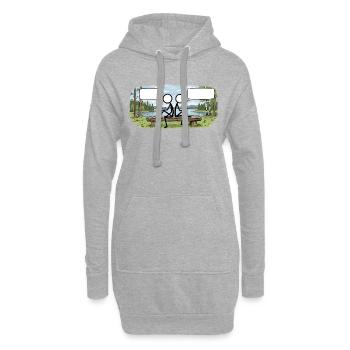 Savo Guys Duo 1 By Nature - Hoodie-Kleid - Grau meliert - Vorne