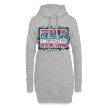 Designer Educator Teaching Design Art Educator - Hoodie-Kleid - Grau meliert - Vorne