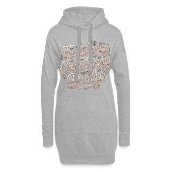 Éducateur designer Enseignant Créativité Éducateur artistique - Sweat-shirt à capuche long Femme - gris chiné - Devant