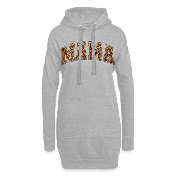 Maman Léopard, cadeau de la fête des mères, Nouvelle Maman - Sweat-shirt à capuche long Femme - gris chiné - Devant