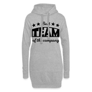 Team Player - Hoodie-Kleid - Grau meliert - Vorne