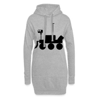 Véhicule Mars Explorer - Sweat-shirt à capuche long Femme - gris chiné - Devant