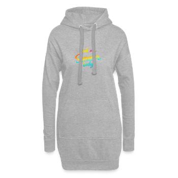 Look my summer body ! - Sweat-shirt à capuche long Femme - gris chiné - Devant