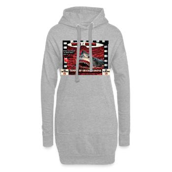 T-shirt d’horreur du cauchemar du surfeur - Sweat-shirt à capuche long Femme - gris chiné - Devant