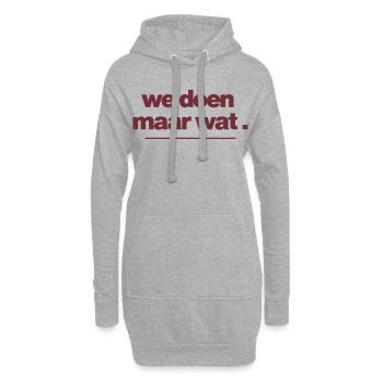 Lass uns einfach etwas Typografie machen - Hoodie-Kleid - Grau meliert - Vorne