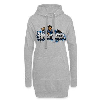 Haus Meister Graffiti Handwerker - Hoodie-Kleid - Grau meliert - Vorne