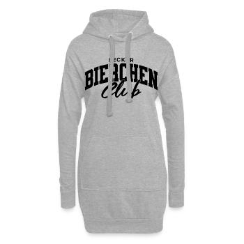 Lecker Bierchen Club - Hoodie-Kleid - Grau meliert - Vorne