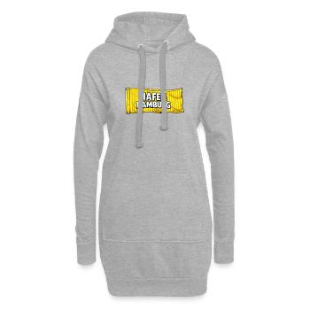 Hafen Hamburg Flaggenmotiv - Hoodie-Kleid - Grau meliert - Vorne