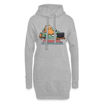 CouchPotato - Hoodie-Kleid - Grau meliert - Vorne