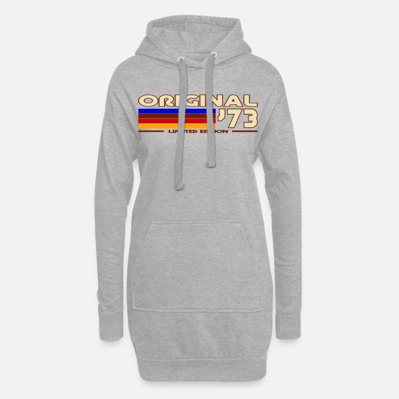 1973 - Hoodie-Kleid - Grau meliert