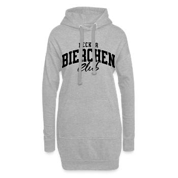 Lecker Bierchen Club - Hoodie-Kleid - Grau meliert - Vorne