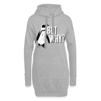 But Why Sad Nihilist Penguin Meme Walking shirt - Hoodie Dress - heather grey - Front
