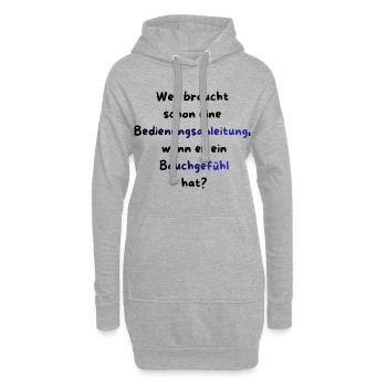 Instandhaltung T-Shirt Lustiges Geschenk Handwerk! - Hoodie-Kleid - Grau meliert - Vorne