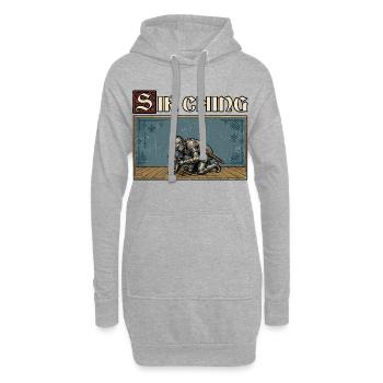 Das war ein bisschen lustig von My Liege Ren Faire - Hoodie-Kleid - Grau meliert - Vorne