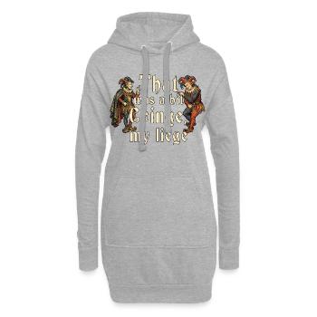 Ren Faire Medieval - Hoodie-Kleid - Grau meliert - Vorne