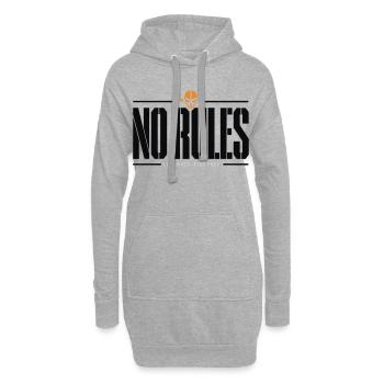 Pas de règles : Vivre sans frais sans sortie - Sweat-shirt à capuche long Femme - gris chiné - Devant