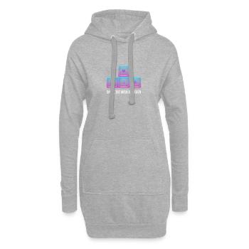 Gamer Dinge die mich bewegen PC Gaming - Hoodie-Kleid - Grau meliert - Vorne