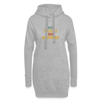No Ticket No Support Informatiker IT Administrator - Hoodie-Kleid - Grau meliert - Vorne