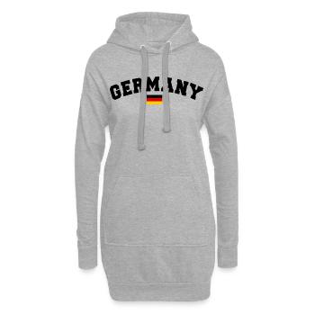 DEUTSCHLAND GERMANY EUROPA DEUTSCHE SPORT FAN - Hoodie-Kleid - Grau meliert - Vorne