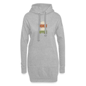 No Ticket No Support - Computer Science Work Job - Hoodie Dress - heather grey - Front
