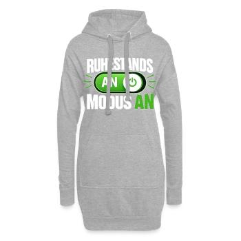Ruhestandsmodus An Rentner Ruhestand Spruch - Hoodie-Kleid - Grau meliert - Vorne