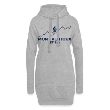 Mont Ventoux Elevation Profile Tee - Hoodie Dress - heather grey - Front
