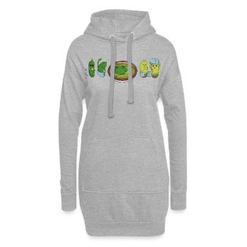 From Cucumbers To Pickles Funny Pickle Development - Hoodie Dress - heather grey - Front