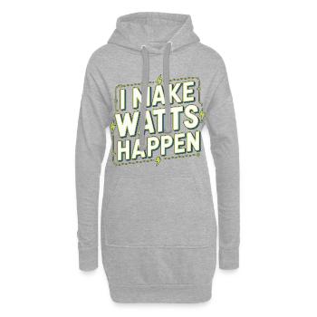 Master Electrician I Make Watts Electrical Service - Hoodie-Kleid - Grau meliert - Vorne