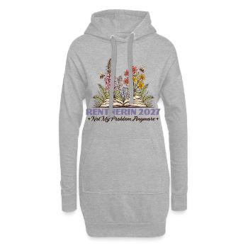 Rentnerin 2027 Not My Problem Anymore - Hoodie-Kleid - Grau meliert - Vorne