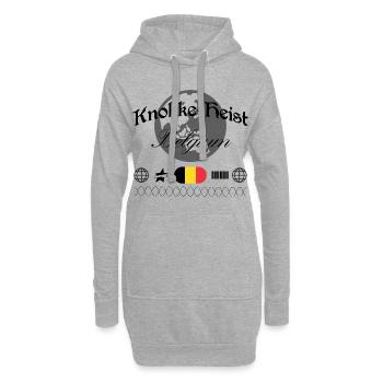 Souvenir de streetwear de Knokke-Heist en Belgique - Sweat-shirt à capuche long Femme - gris chiné - Devant