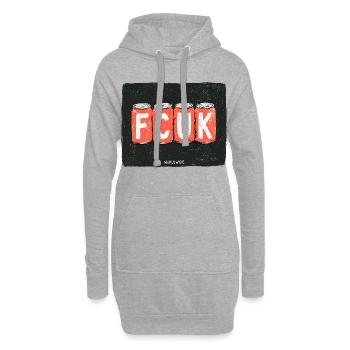 FCUK Cans Worldwide - Hoodie-Kleid - Grau meliert - Vorne