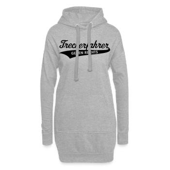 Treckerfahrer Gegen Rechts (Trecker Traktor / V4B) - Hoodie-Kleid - Grau meliert - Vorne