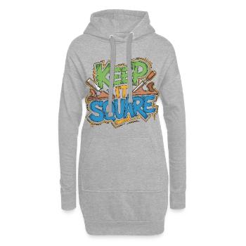 Cabinet Maker Keep It Square Furniture Maker - Hoodie-Kleid - Grau meliert - Vorne