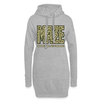 LABYRINTHE – Pas de direction, juste confiance - Sweat-shirt à capuche long Femme - gris chiné - Devant