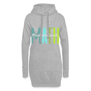 Les mathématiques conçues pour enseigner le design des enseignants de mathématiques - Sweat-shirt à capuche long Femme - gris chiné - Devant