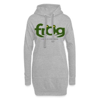 FROG – Tirer directement des conclusions - Sweat-shirt à capuche long Femme - gris chiné - Devant
