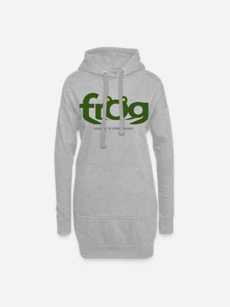 FROG – Jumping Straight to Conclusions - Hoodie Dress - heather grey