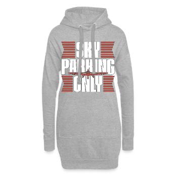 Private Pilot Sky Parking Only Aviation Enthusiast - Hoodie-Kleid - Grau meliert - Vorne