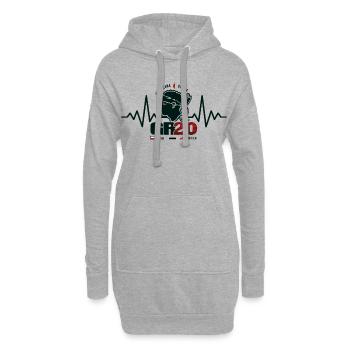 GR20 randonnée Corse trekking - Sweat-shirt à capuche long Femme - gris chiné - Devant
