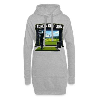 SCREEN GOLF CREW - Hoodie-Kleid - Grau meliert - Vorne