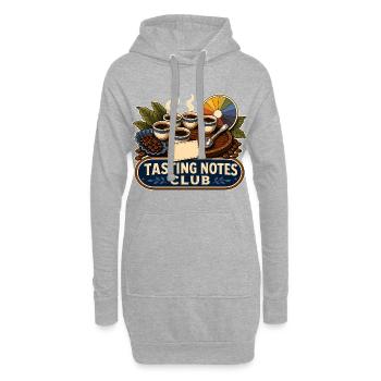 NOTES DE DÉGUSTATION CLUB - Sweat-shirt à capuche long Femme - gris chiné - Devant